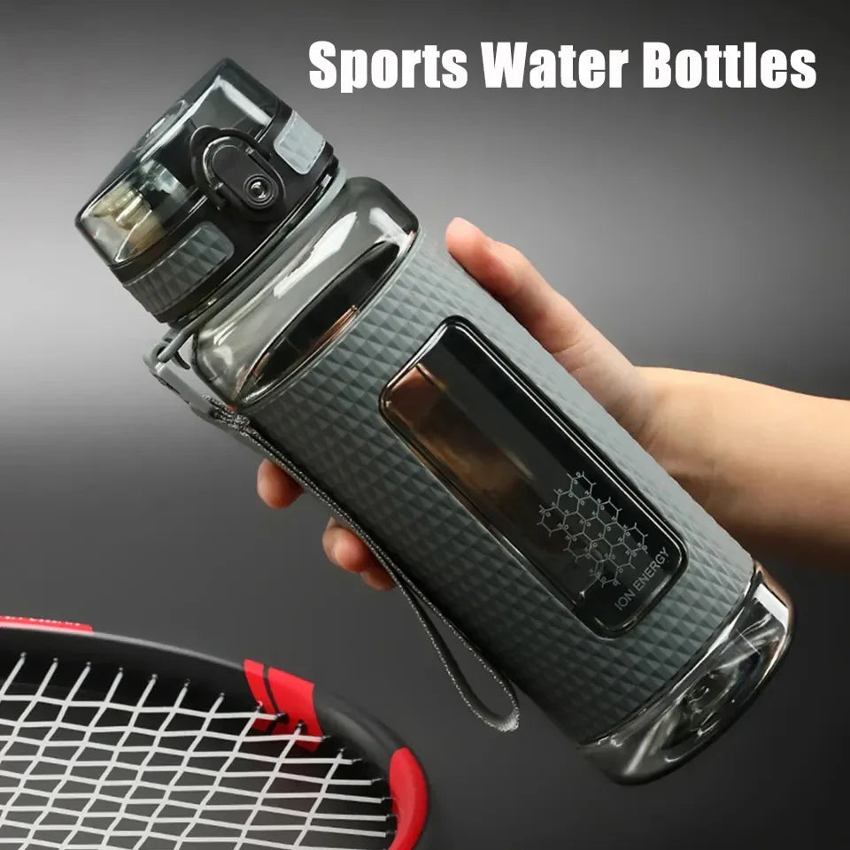 Botellas de Agua Deportivas Libres de BPA, Portátiles, a Prueba de Fugas y Caídas, de Gran Capacidad, para Viajes al Aire Libre, Botella de Agua de Plástico