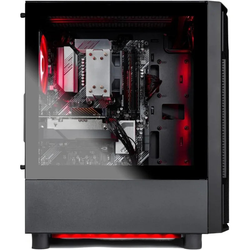 PC de Escritorio para Juegos Shadow, Ryzen 5 9600X 3.9 Ghz (5.4GHz Turbo), RX 9060 XT 8GB, SSD NVMe Gen4 de 1TB, 16GB de RAM DDR5 600