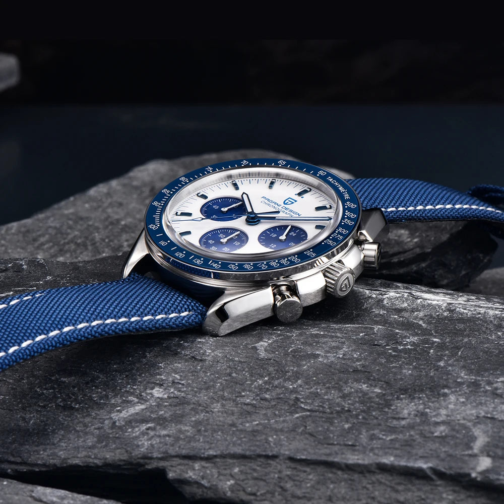 PAGANI DESIGN 2026 Nuevo Reloj de Luna para Hombre, Cronógrafo Deportivo Multifunción de Cuarzo, Relojes de Marca de Lujo para Hombre con Cristal de Zafiro
