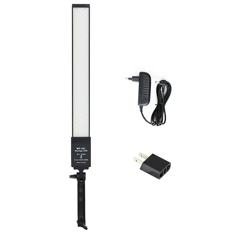 Panel de luz LED para estudio fotográfico, lámpara de relleno de vídeo de 3200-5600K, iluminación de fotografía con trípode para transmisión en vivo, Youtube, Tiktok, Volg