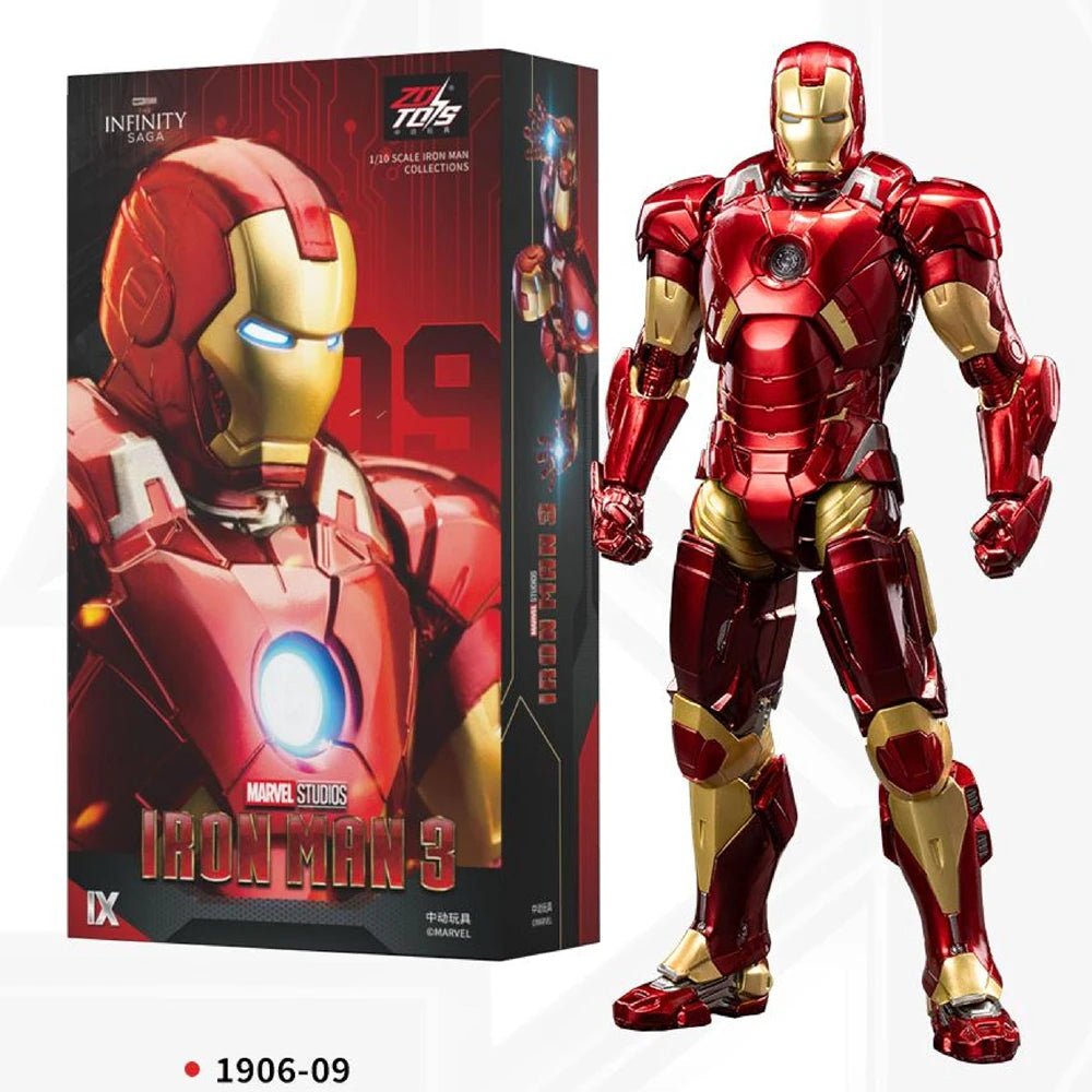 ZD Toys Los vengadores de Marvel Iron Man MK38 Igor MK37 Hammerhead MK12 Kingarts MK40 escopeta colección de figuras de acción regalo