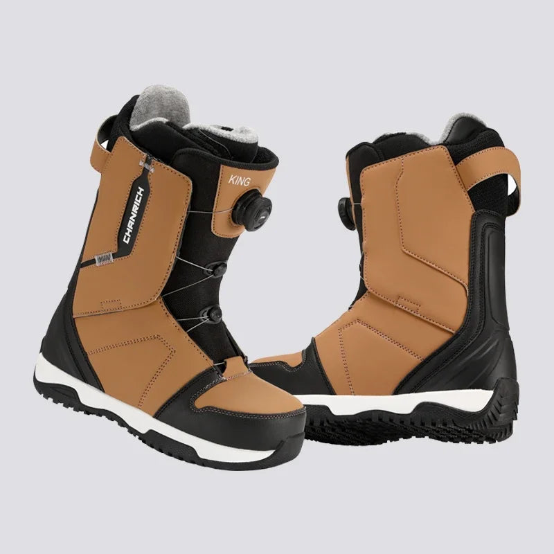 Zapatos deportivos de Snowboard para hombres y mujeres, botas de nieve, modelos de hebilla de alambre, zapatos de esquí térmicos, equipo de esquí cálido, botas de esquí para adultos, nuevo