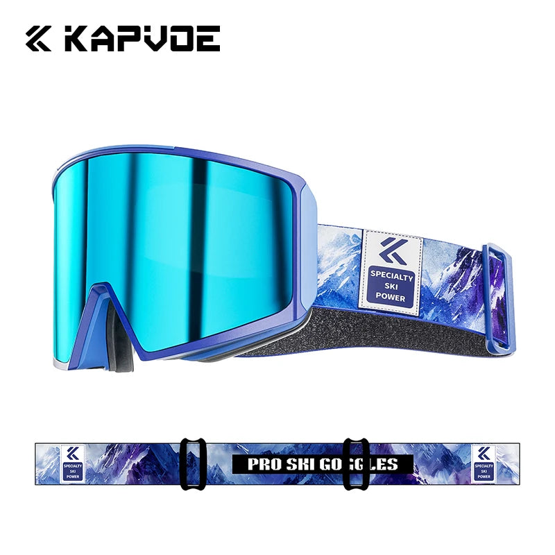 KAPVOE-Gafas de esquí para hombre y mujer, lentes para Snowboard, esquí de montaña y deportes de nieve