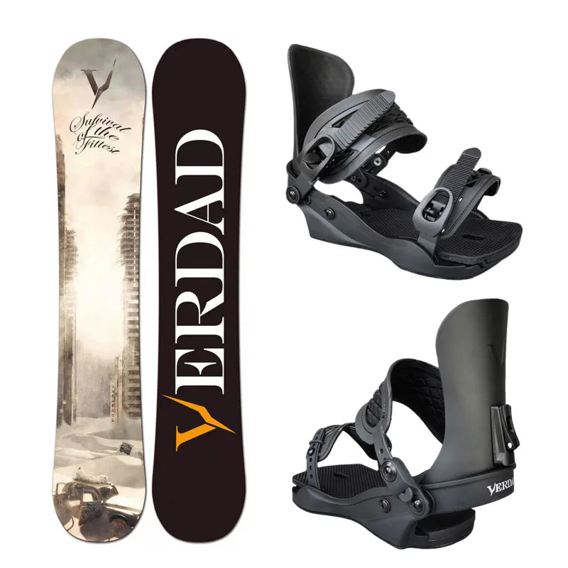 Tabla de snowboard freestyle All-Round Flat-Flower para hombre y mujer, con sistema de fijación All-Terrain Veneer para uso en esquí.
