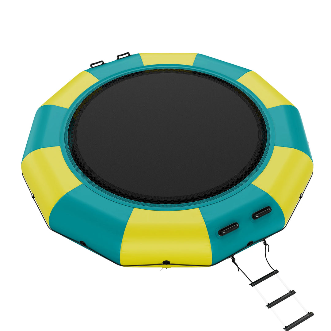 VEVOR-trampolín de agua recreativo, bóveda de agua inflable de 13 pies, plataforma de natación de rebote portátil, rebote flotante para niños y adultos