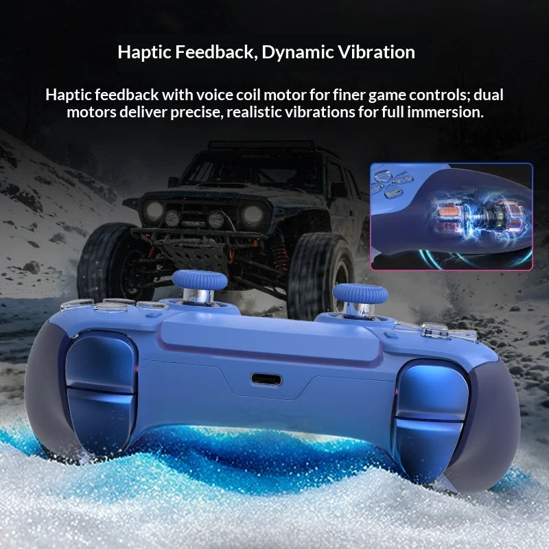Mando inalámbrico para juegos IMECOO JG11, gatillos adaptativos, motor de bobina móvil, joysticks de efecto Hall, mando para PC, PS5 y Steam