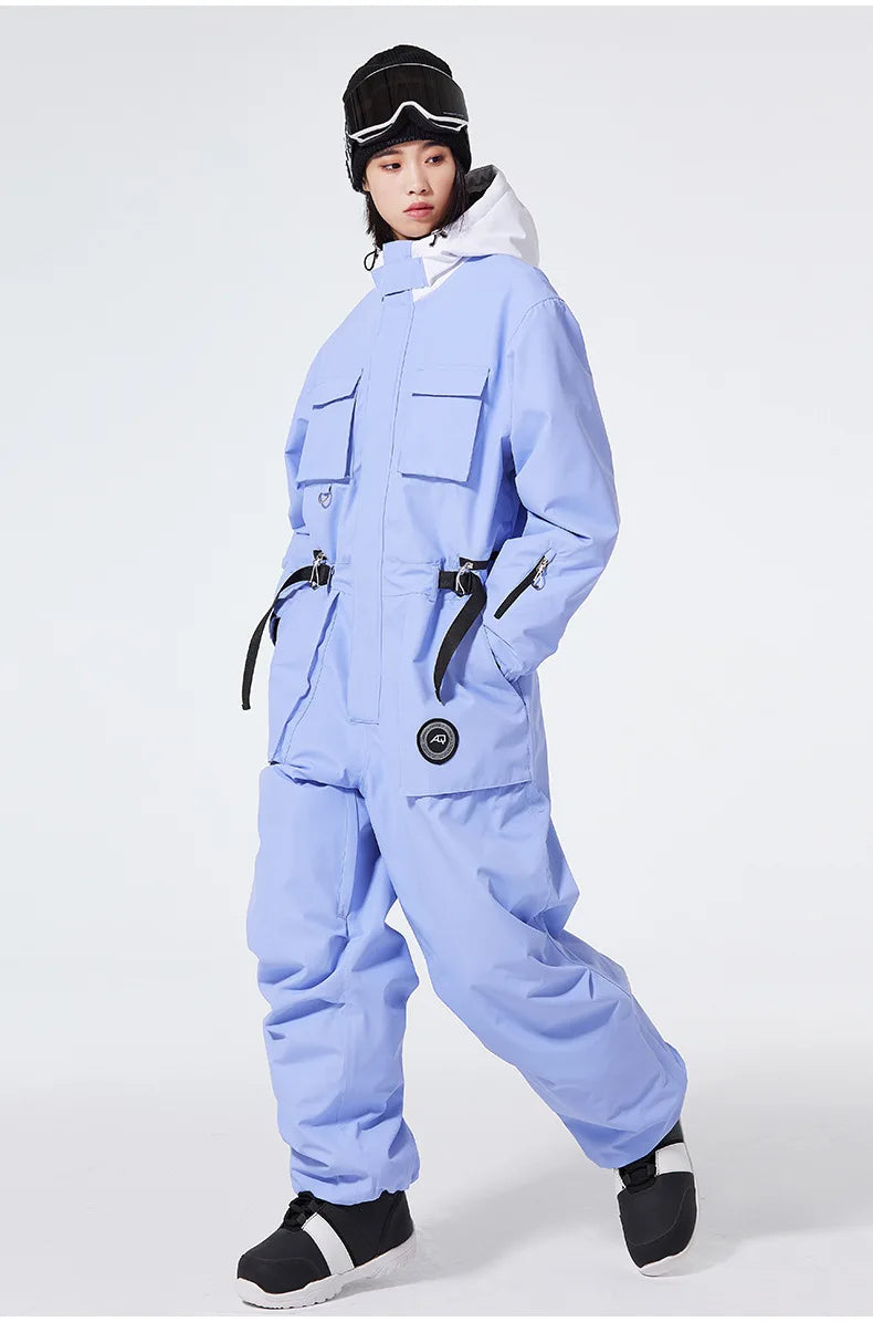 Mono de esquí unisex de alta calidad para invierno, traje de una sola pieza, resistente al viento, impermeable y cálido, para hombres y mujeres, ideal para actividades al aire libre en la nieve.