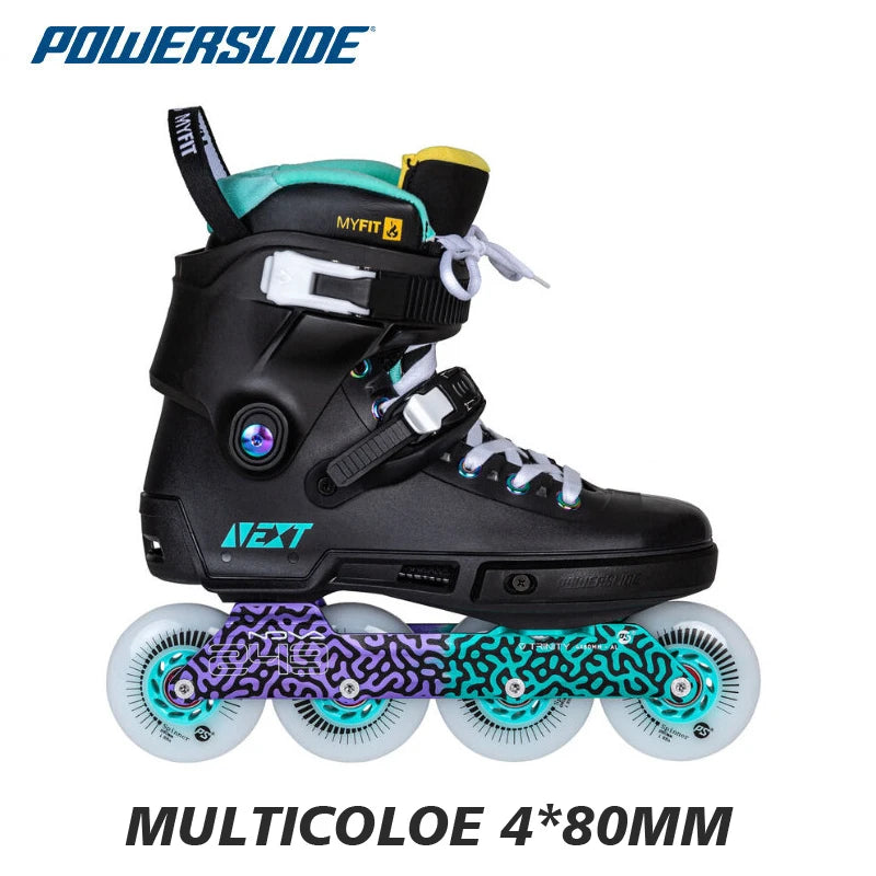Patines Powerslide NEXT Trinity de 3 Ruedas para Adultos, Patines FSK para Patinaje en Calle, Patines en Línea Profesionales