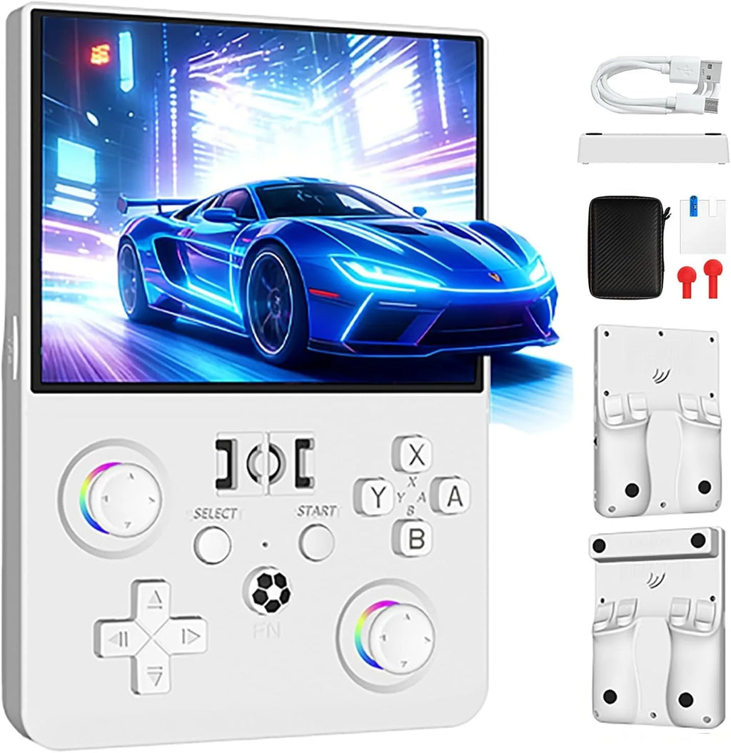 Nueva consola de juegos portátil retro R36MAX de 4,5 pulgadas con pantalla IPS HD, sistema Linux de código abierto y 2 joysticks