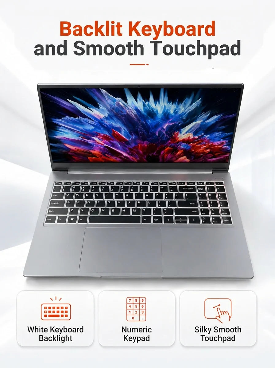 Firebat U6C, portátil para juegos de 16 pulgadas, AMD Ryzen7 H255, 8 núcleos/16 hilos, LPDDR5, 32 GB de RAM, M.2 PCIe4.0, SSD de 1 TB, teclado con distribución en inglés, WiFi6, BT5.2, pantalla de 16 pulgadas, 2K, 120 Hz,