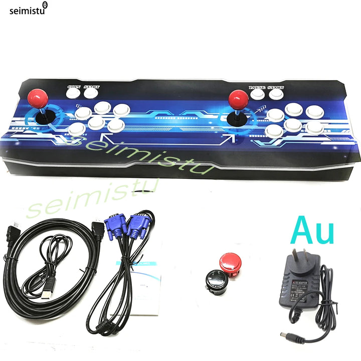 Arcade Box GEMA Console 30000 in 1 3D Retro Arcade Game Console Cabinet Bartop 8 Way Joysticks Push Buttons to TV