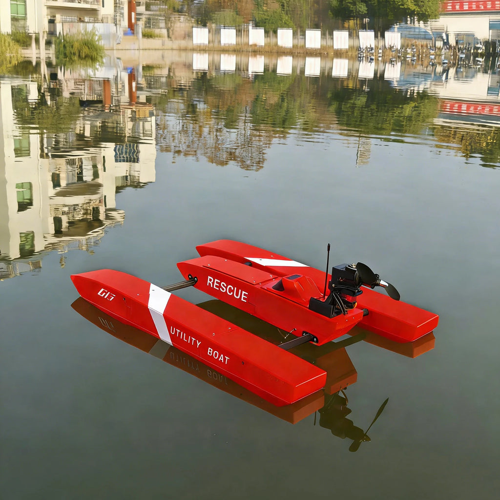 Barco de rescate a radiocontrol de 70 cm propulsado por viento con variador de velocidad refrigerado por agua, modelo de barco de juguete RC