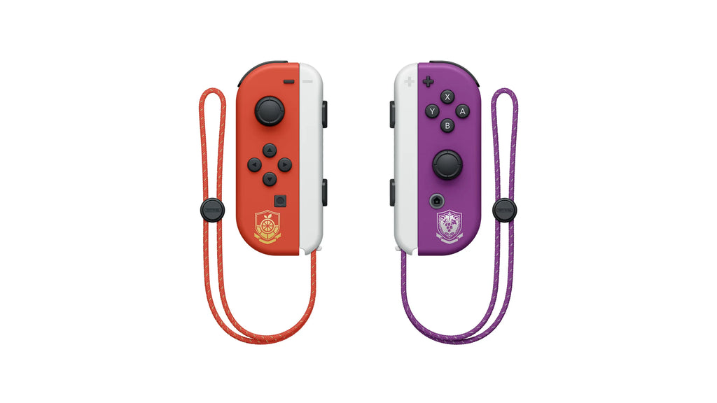 Consola Nintendo Switch (Modelo OLED) Edición Pokémon Karmesin y Purpur, Pantalla OLED de 7 Pulgadas, Controles Joy-Con, Sin Juegos Incluidos
