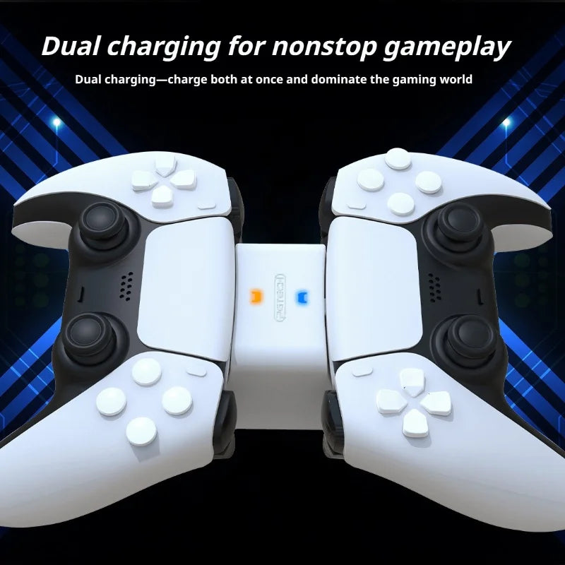 Base de carga doble para mando DualSense de PS5, indicador LED de estado de carga, estación de carga rápida para accesorios de PS5