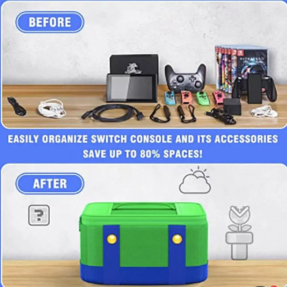 Funda protectora de transporte grande para Nintendo Switch OLED Console Pro controlador bolsa de almacenamiento de viaje funda para accesorios de interruptor