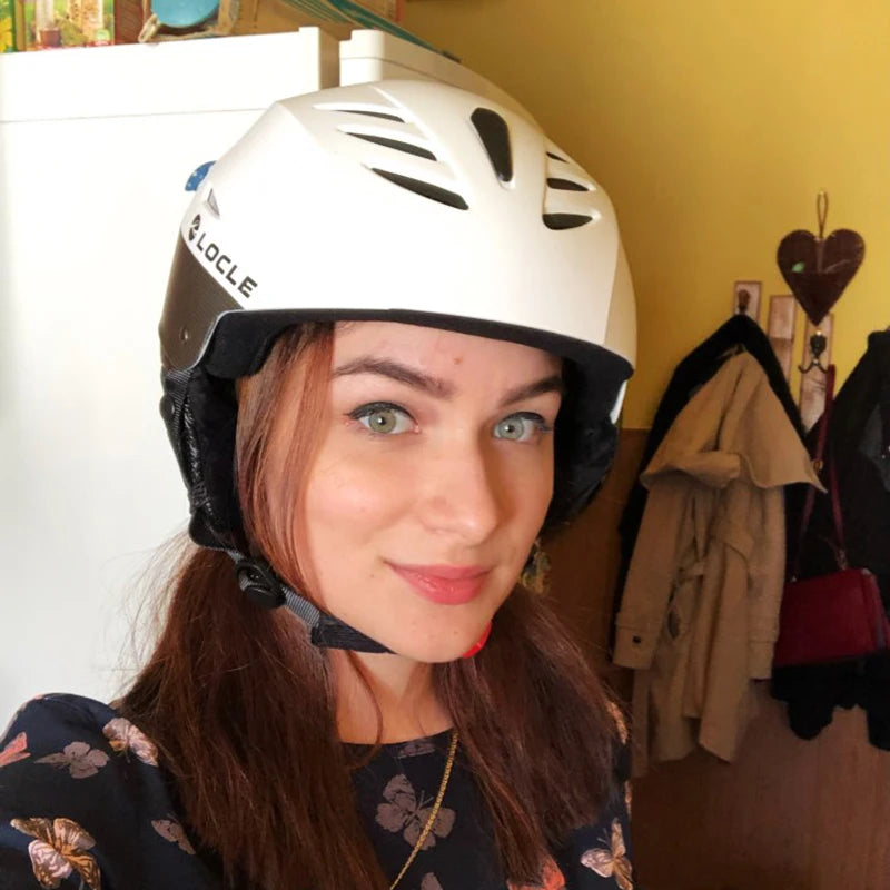 LOCLE-casco de esquí profesional para hombre, mujer y niño, casco de esquí para patinaje sobre nieve, Snowboard, moto de nieve, monopatín, tamaño 52-61cm