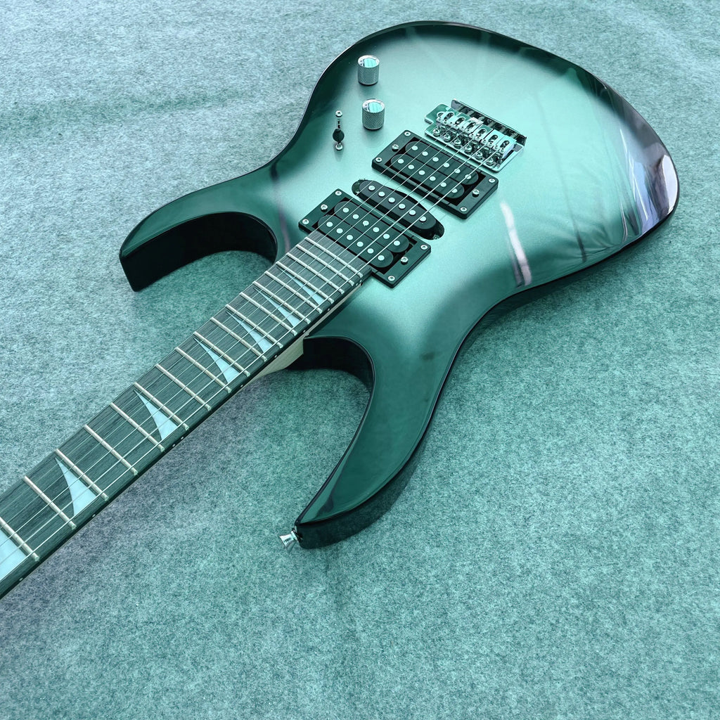Estilo clásico 170 Guitarra eléctrica Círculo negro Guitarra plateada Práctica de rendimiento profesional