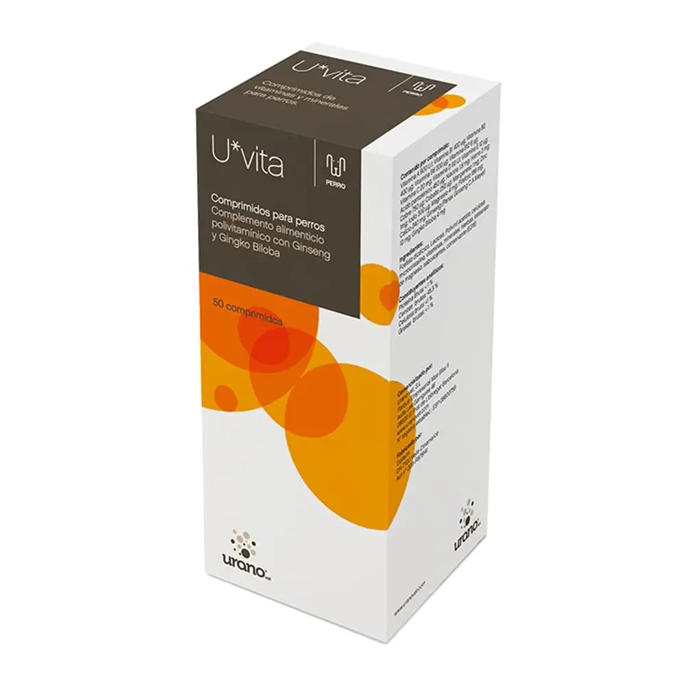 U-vita 50 comprimidos suplemento nutricional multivitamínico para perros Urano