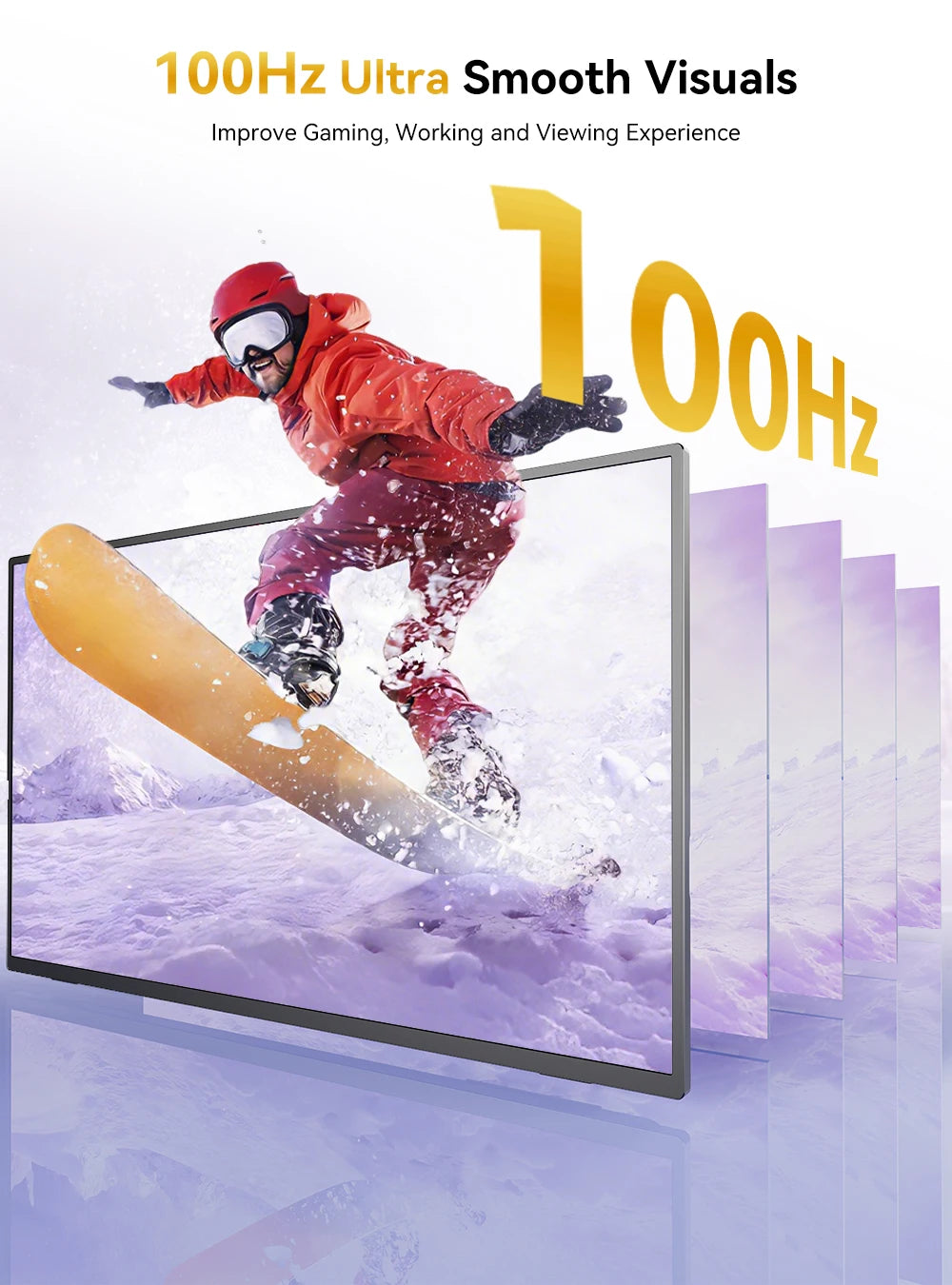 Monitor portátil UPERFECT de 21,4", 100 Hz, 120 % sRGB, 350 nits, FHD, FreeSync, IPS, HDR, para juegos, USB-C, HDMI, pantalla externa de viaje para portátil, MacBook, PC, Surface, PS5 y Xbox.