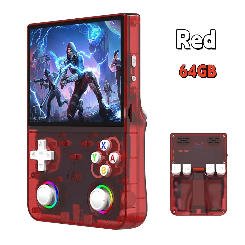 New R36 Ultra X Handheld Retro Video Game Console IPS Screen 128GB Portable Games Pocket Player with Linux System
