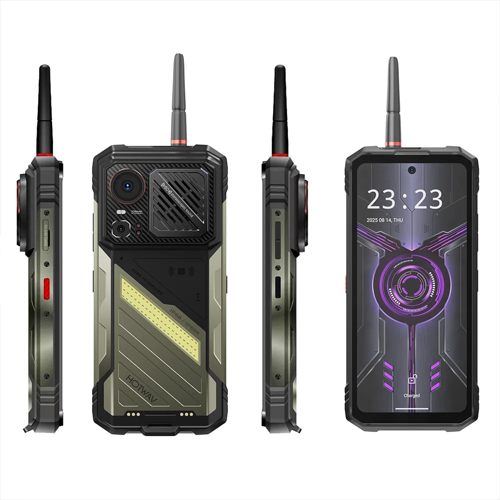 [Shipped From Within Europe]HOTWAV Hyper 8 Ultra 5G Rugged Phone 6.78-inch FHD+ 120Hz Display 32(12+20)GB RAM+512OM Dimensity 7050 5G 11400mAh Battery 55W Fast Charging 108MP+32MP Camera Android 15 NFC