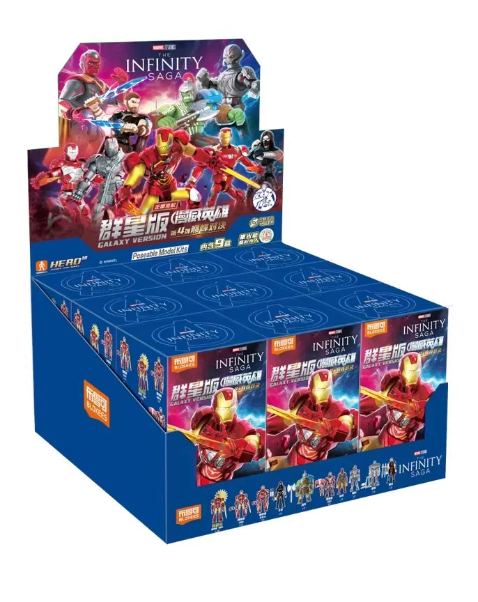 Blokees Marvel Infinity Saga Versión Galáctica Serie 04 Figuras Caja Sorpresa Iron Man Juguetes Coleccionables Anime Regalo para Niño