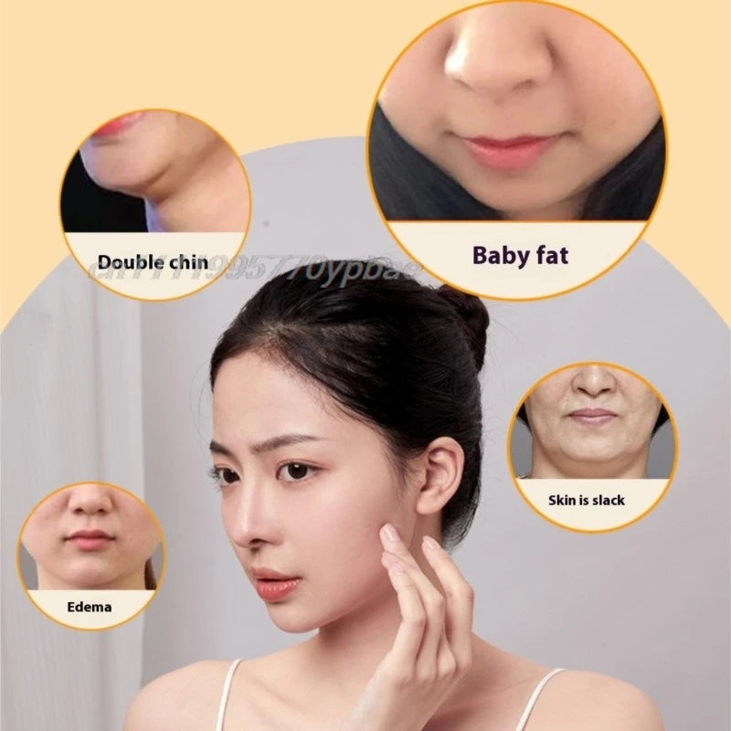 Masajeador Facial en Forma de V EMS - Dispositivo de Lifting Facial Antienvejecimiento para Uso Doméstico, Mascarilla Reafirmante para el Cuidado de la Piel