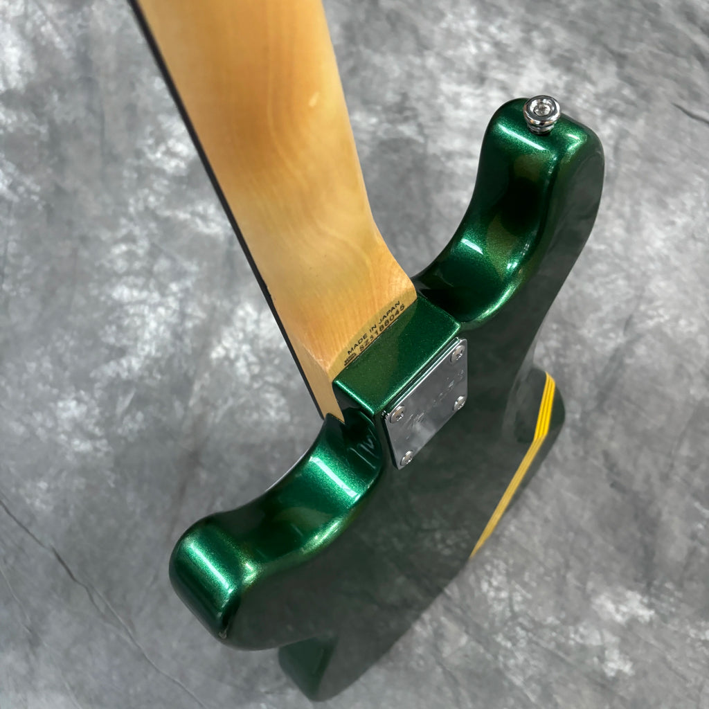 Guitarra Eléctrica Green Mustang con Mástil de Arce y Diapasón de Palisandro, Envío Rápido