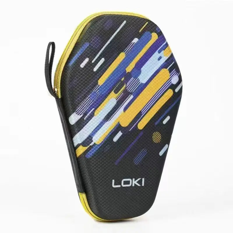 Estuche rígido para raqueta de ping-pong con diseño de dragón, bolsa de transporte portátil y protectora para raqueta de tenis de mesa.