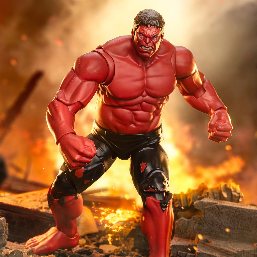 Figura de Acción de Hulk Rojo de Marvel de ZDToys, Modelo Coleccionable Móvil para Exhibición en Escritorio, Regalo de Cumpleaños