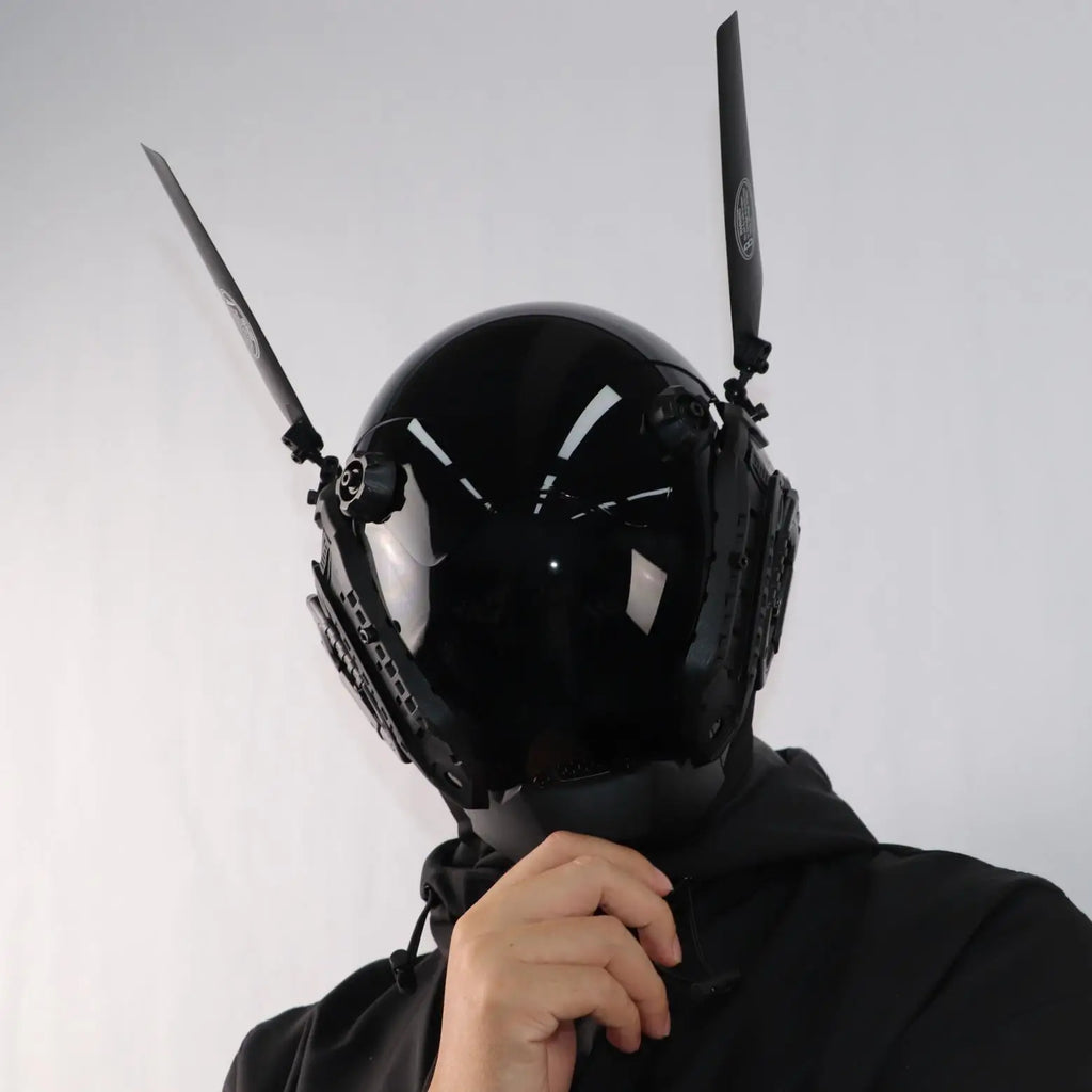 Máscara Cyberpunk de Cara Completa para Cosplay, Disfraz, Accesorio para Halloween, Festival de Música, Comic-Con, Juego de Rol, Máscara de Guerrero Mecánico de Ciencia Ficción