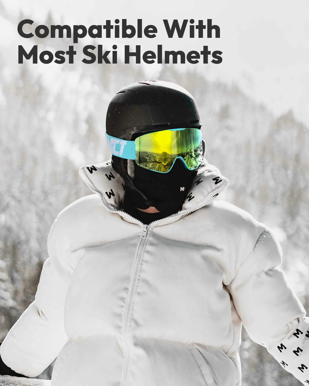 Gafas de esquí antiniebla FUNWICT para hombres, mujeres y adultos, protección UV400, lentes de doble capa, gafas para nieve, snowboard, motos de nieve, esquí