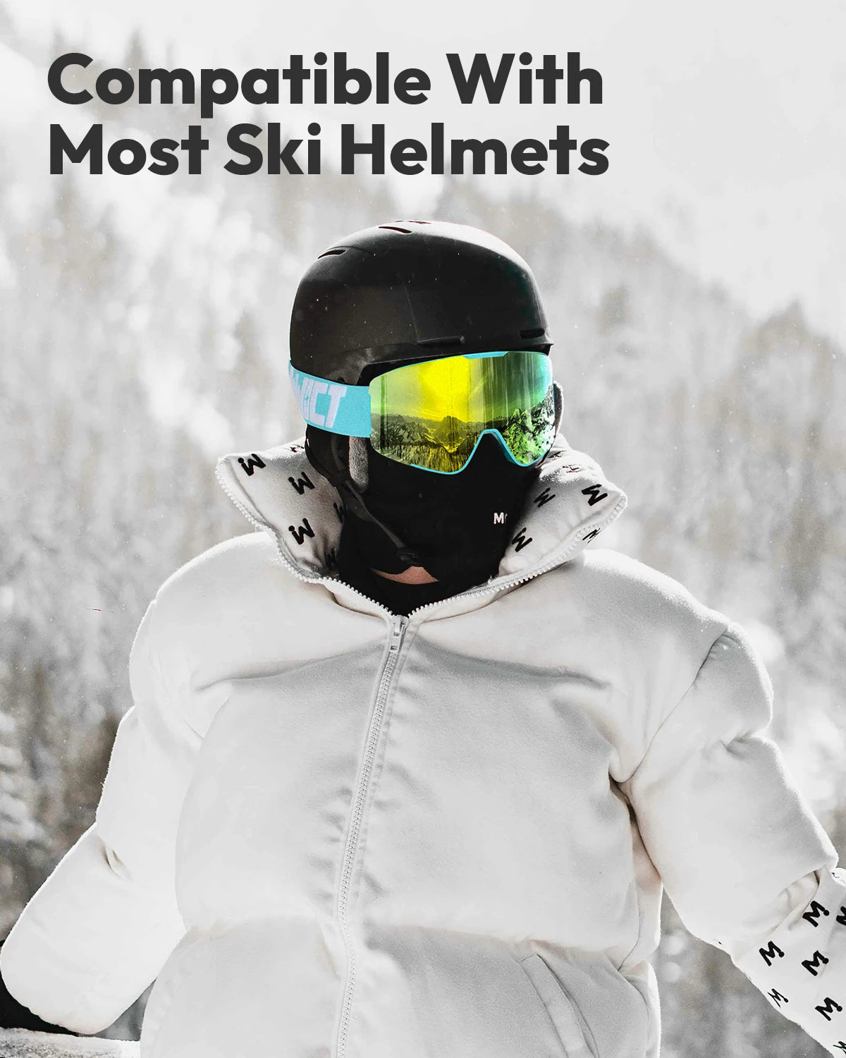 Gafas de esquí antiniebla FUNWICT para hombres, mujeres y adultos, protección UV400, lentes de doble capa, gafas para nieve, snowboard, motos de nieve, esquí