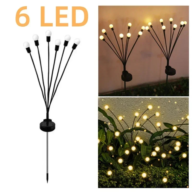 Luces solares LED para exteriores, luces solares para césped con forma de seta, impermeables, para fiestas, Patio, camino, lámpara de medusas para decoración de jardín