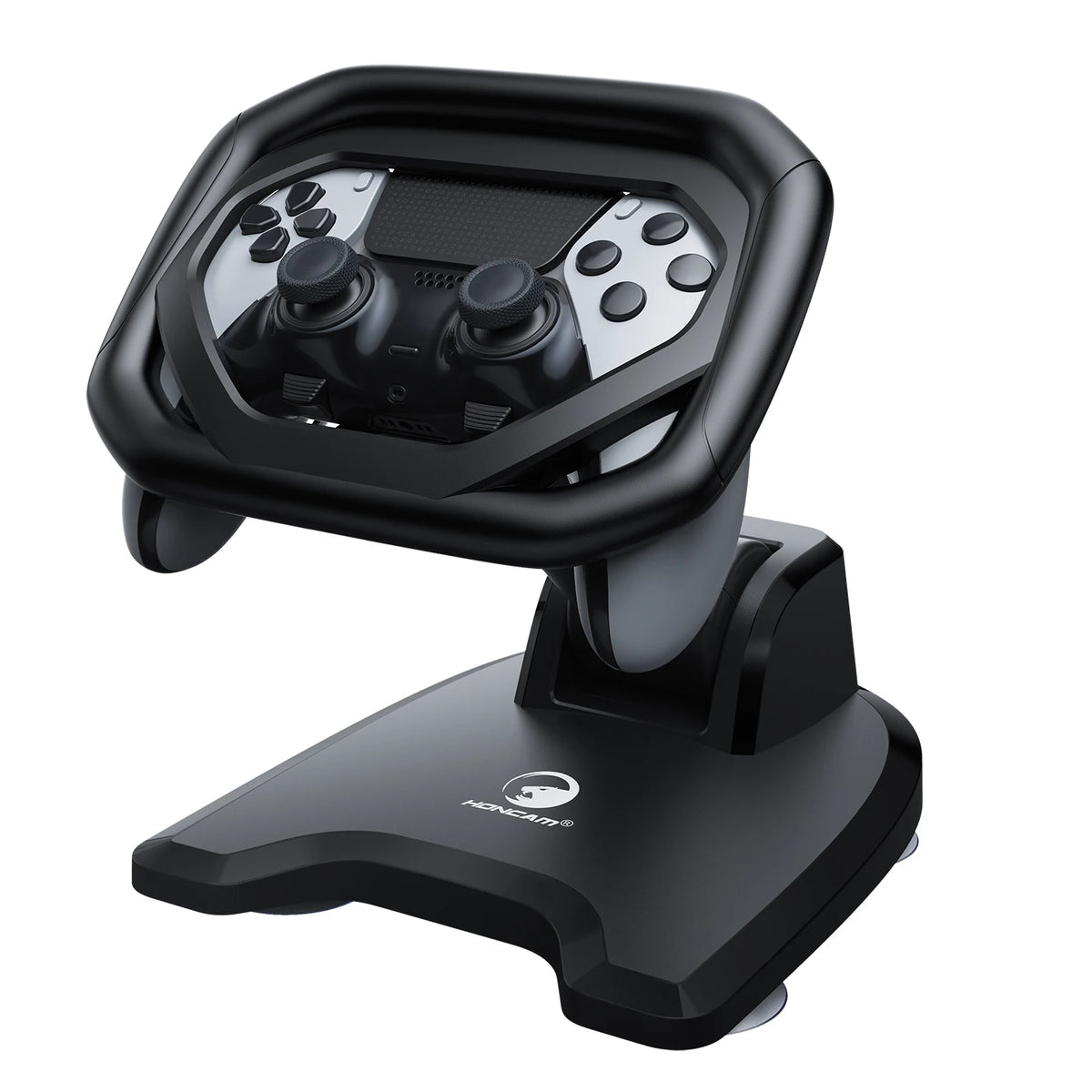 Soporte para volante HONCAM para PS5 y mando PS5 DualSense Edge con soporte de altura ajustable para Playstation 5
