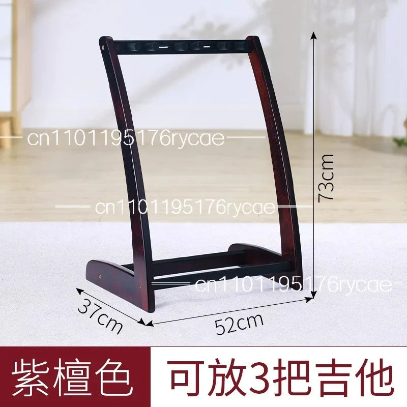 Soporte de Guitarra Multiusos para el Hogar, Soporte de Guitarra de Madera, Soporte Vertical para Múltiples Guitarras, Montado en el Suelo