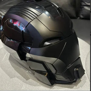 Casco de Iron Man Mk17, Juguete Eléctrico con Control por Voz de Jarvis, Apertura y Cierre Automático, Máscara Coleccionable, Regalo
