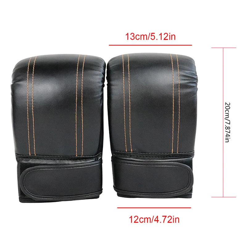 Guantes de boxeo Unisex, manoplas de cuero PU, Protección deportiva, entrenamiento de boxeo, hombre y mujer