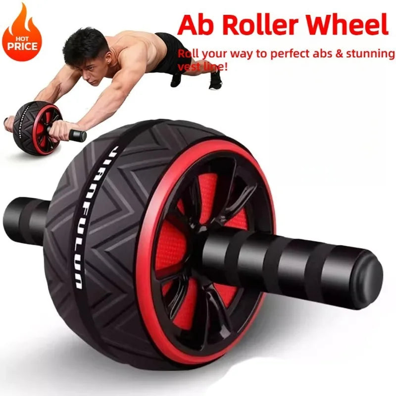 Rueda Abdominal Silenciosa Antideslizante - Equipo de Ejercicio Abdominal Premium para Gimnasio en Casa, Ideal para Hombres y Mujeres para Fortalecer el Core y los Abdominales