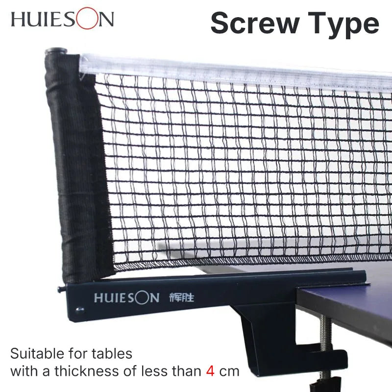 Juego de Red y Postes para Tenis de Mesa HUIESON, Portátil y Fácil de Instalar, Estilo de Clip/Sueltos para Mesas de Menos de 4 cm