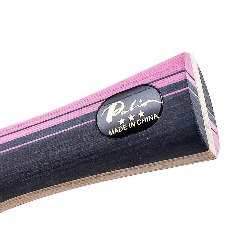 Raqueta de tenis de mesa de carbono Original PALIO de 3 estrellas con lazo de goma CJ8000 palo de Ping Pong de ataque giratorio ofensivo con bolsa