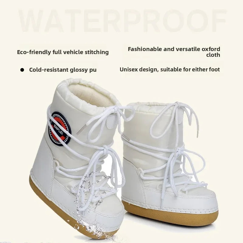 Calzado Deportivo de Invierno para Mujer, Moderno y Vanguardista, Botas de Esquí para Niños, Botas de Nieve Impermeables y Antideslizantes
