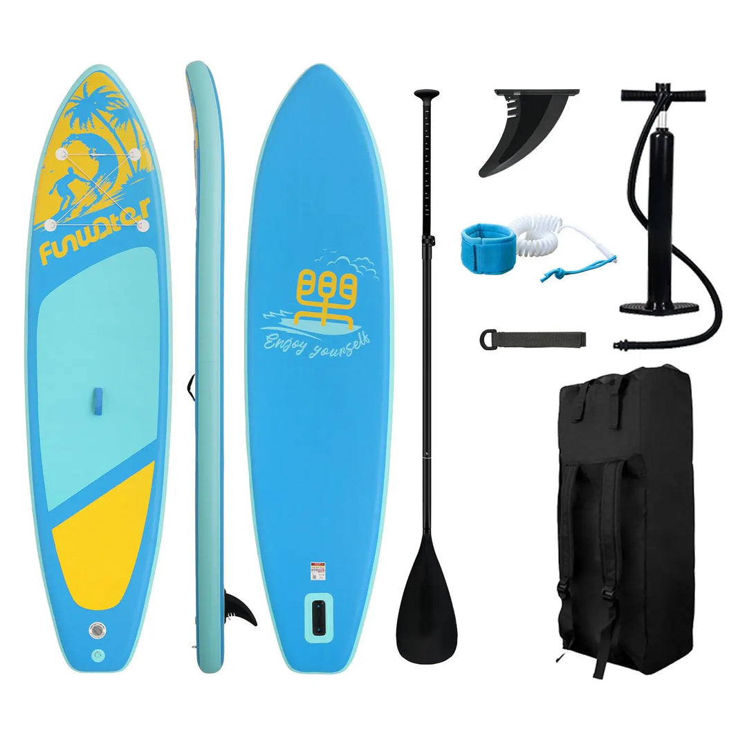 FunWater-tabla de remo de pie, tabla de Paddle inflable, tabla de Paddle antideslizante para deportes acuáticos, tabla de Surf Sup