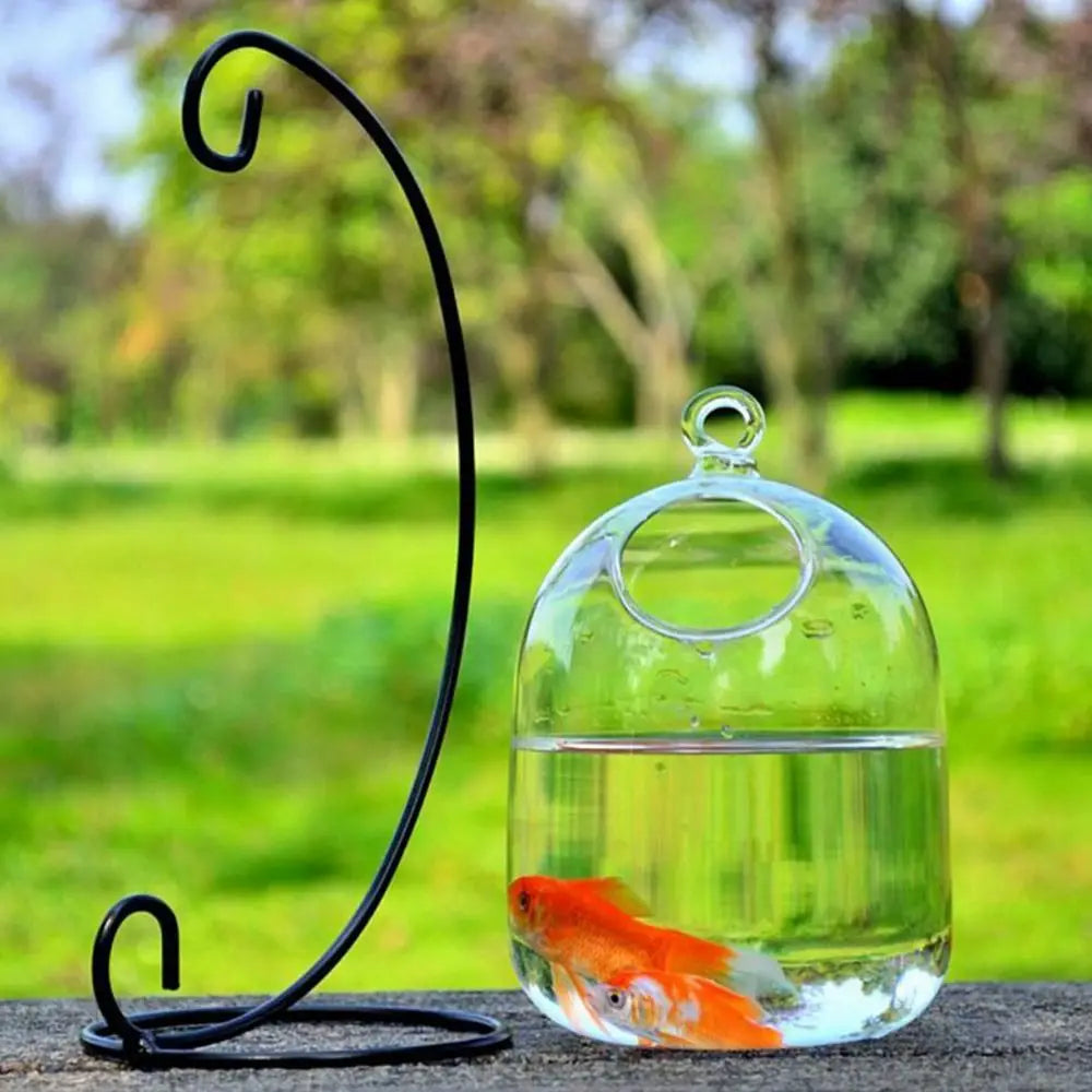 Jarrón hidropónico para colgar en la pared, decoración del hogar, decoración de acuario, pecera de cristal colgante, jarrón, adorno, pecera, pecera