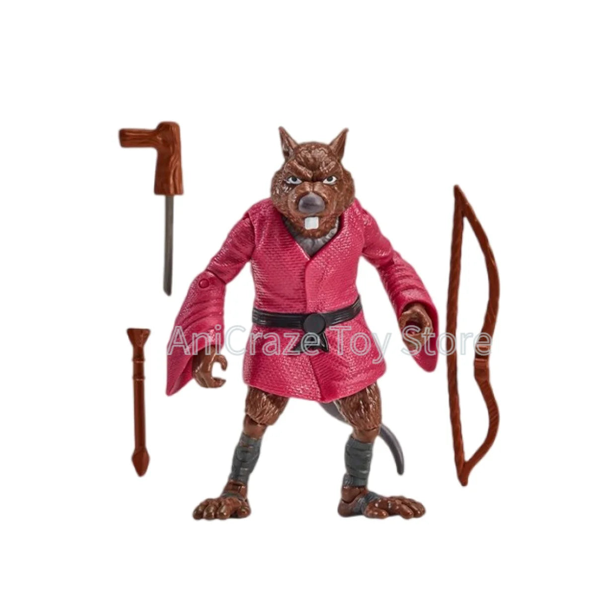 Paquete de 6 figuras de acción remasterizadas de las Tortugas Ninja mutantes adolescentes originales: Splinter, Shredder, Leonardo, juguetes coleccionables, regalos de cumpleaños
