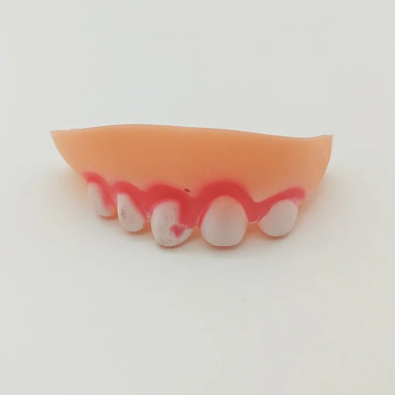 Dientes postizos para perros, dentaduras postizas divertidas, suministros de decoración para mascotas, Cosplay de Halloween, juguetes para humanos y vampiros, dentaduras postizas divertidas y difíciles