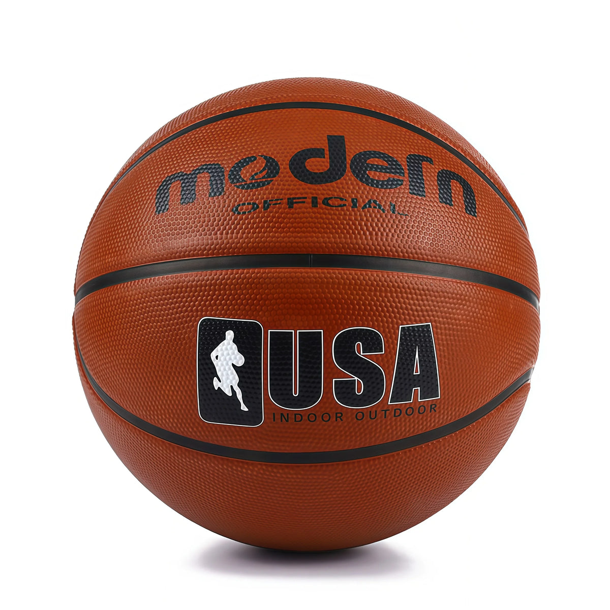 Balón de baloncesto oficial para adultos y adolescentes, color marrón, talla 4/5/6/7, balón de juego profesional de goma duradera para interiores y exteriores, 1 ud.