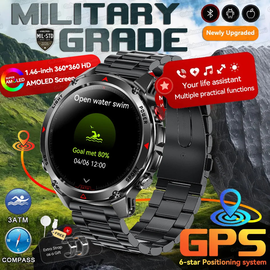 Reloj inteligente con GPS Forerunner 570, sumergible 3ATM, pantalla AMOLED, GNSS multibanda, brújula, altímetro, linterna, reloj deportivo inteligente para hombre