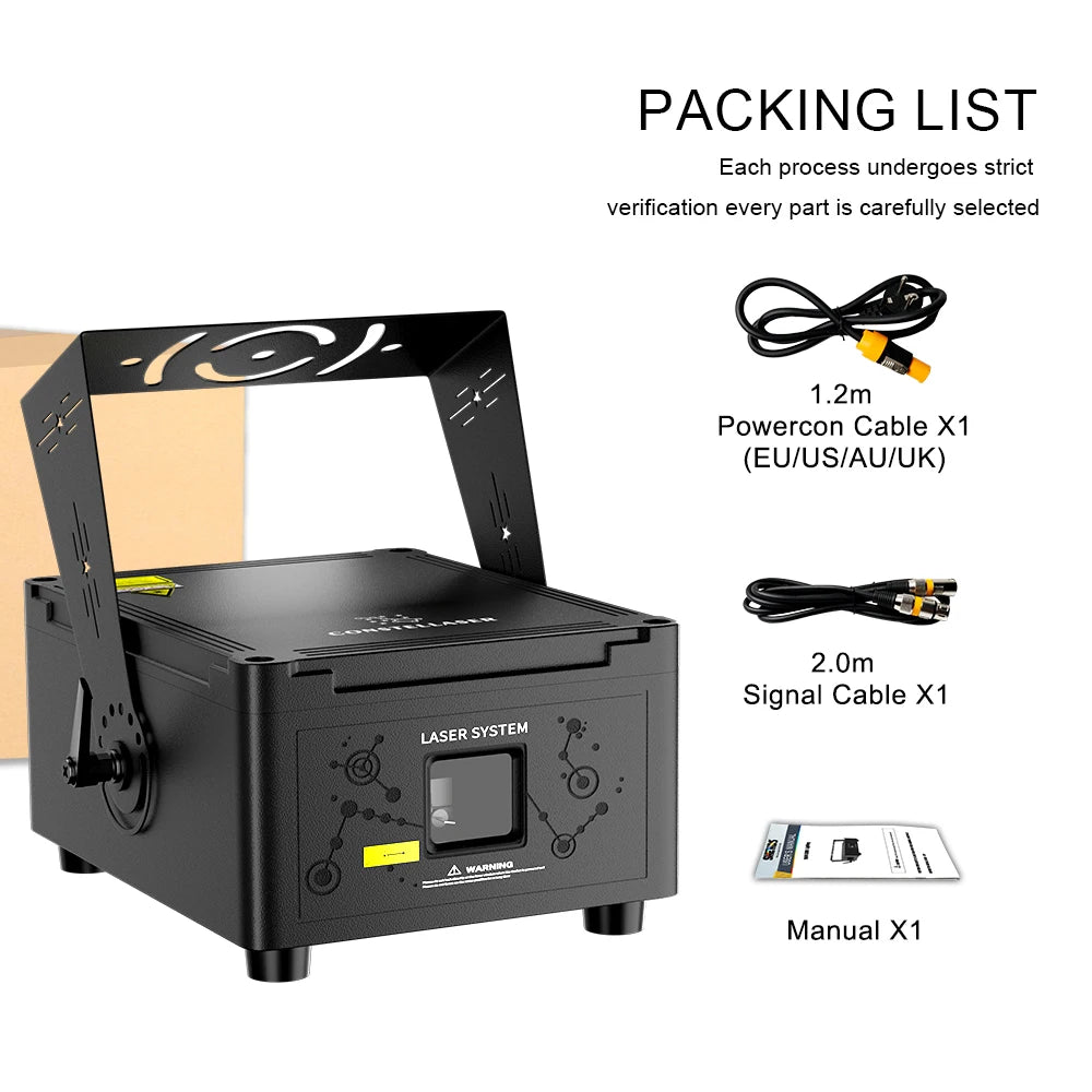 SHEHDS New 25KPPS IP65 Waterproof 12W Laser APP Control RGB Animation Scanner For Outdoor DJ Disco Party Music Festival