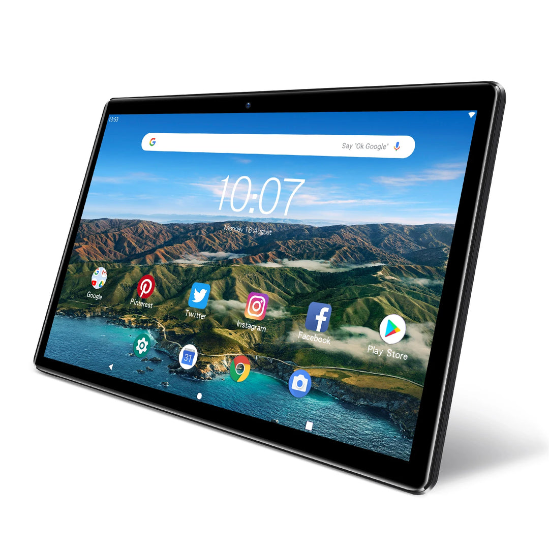 PRITOM Tablet PC de 10 pulgadas con ranura SIM Android 13 64 GB Pantalla táctil de cuatro núcleos WiFi GPS Compatible con llamadas telefónicas 3G